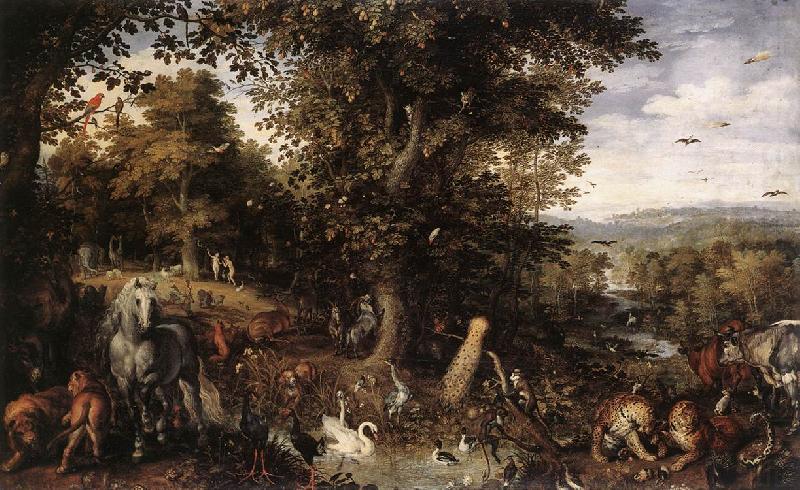 BRUEGHEL, Jan the Elder Garden of Eden fdgd china oil painting image